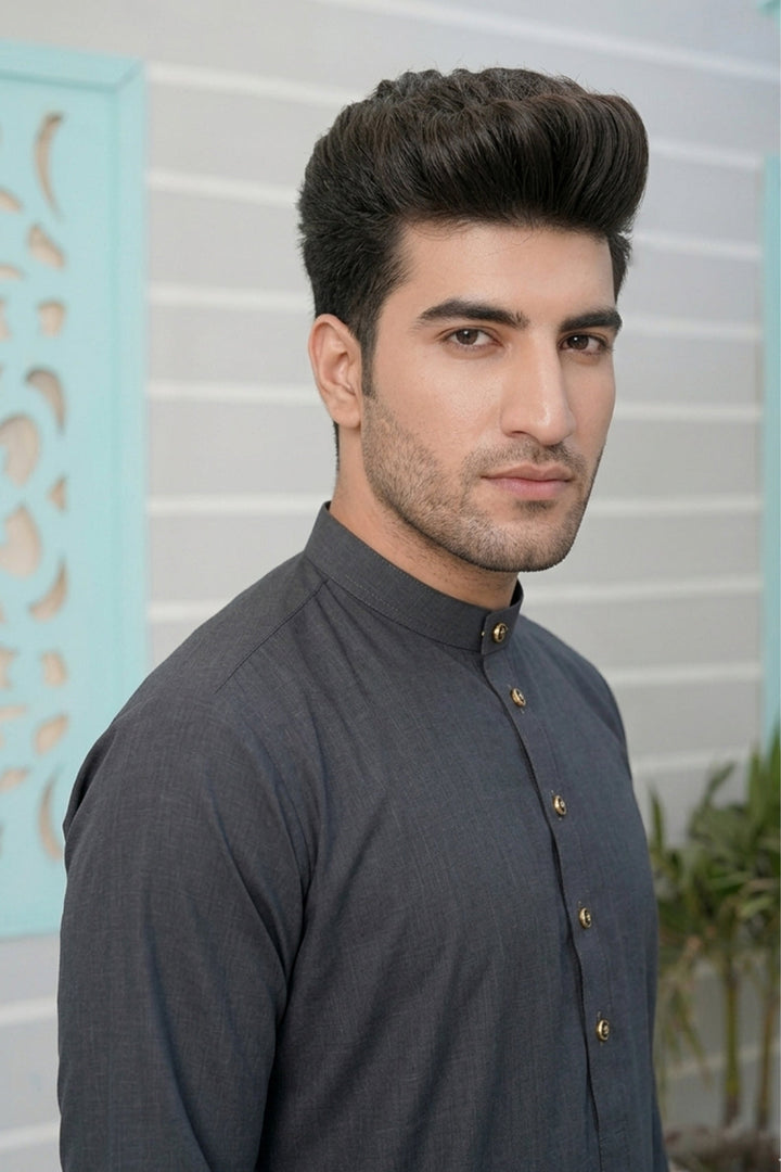 Royal Arabic Jubba by Edge Republic Mens RTW Solids Cotton Viscose 2 Piece Suit JB 025 Festive Collection