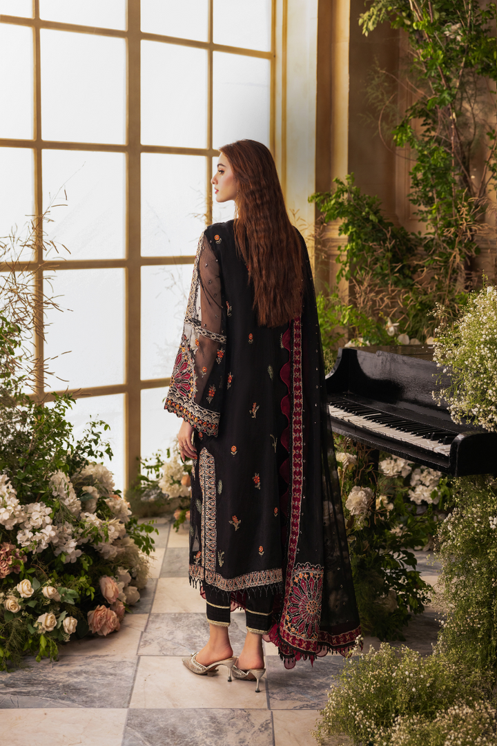 Zebtan Women Unstitched Embroidered Chiffon 3 Piece Suit ZC-03 Festive Collection