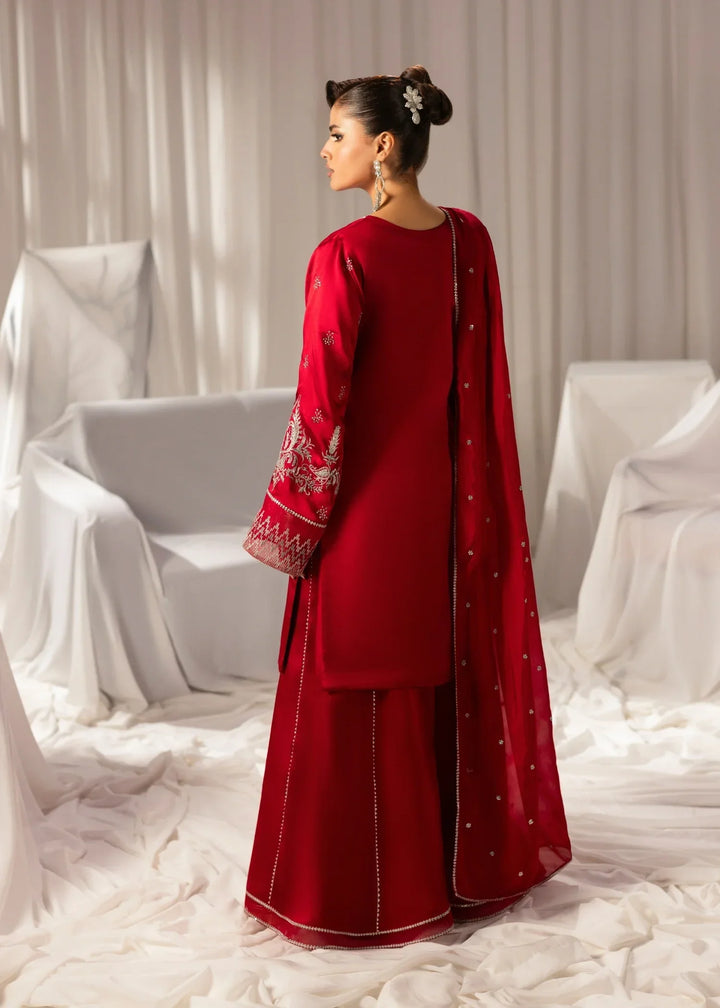 Celeste by Jamni RTW Embroidered Sheesha Silk 3 Piece Suit AMBER Festive Collection
