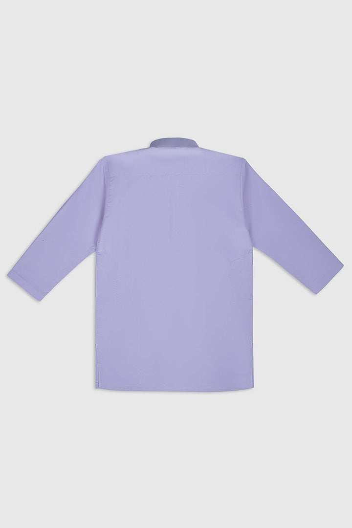 Muraqsh Ready To Wear Solids Cotton Boys Lilac Blended Kurta Trouser MURKT-K - Summer Collection