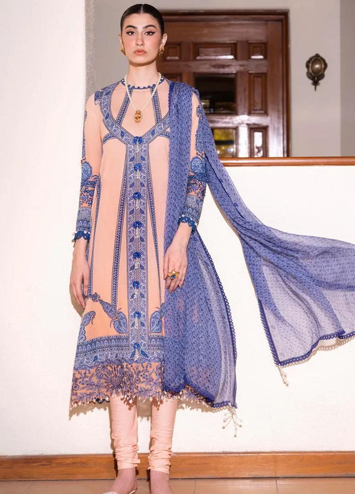 Muzlin By Sana Safinaz Embroidered Lawn Suits Unstitched 3 Piece SS23MZ 9B - Summer Collection