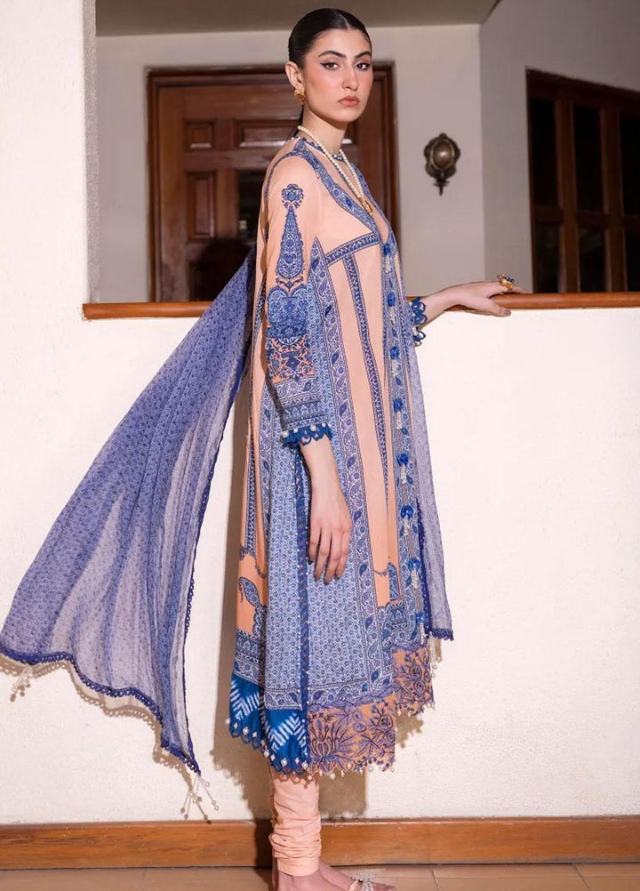 Muzlin By Sana Safinaz Embroidered Lawn Suits Unstitched 3 Piece SS23MZ 9B - Summer Collection