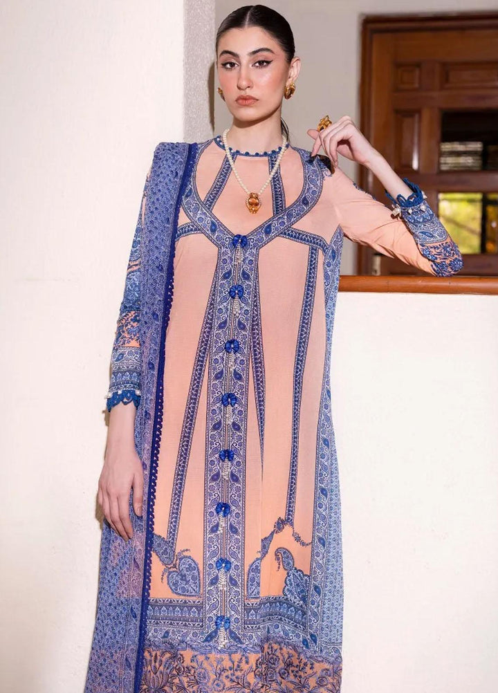 Muzlin By Sana Safinaz Embroidered Lawn Suits Unstitched 3 Piece SS23MZ 9B - Summer Collection