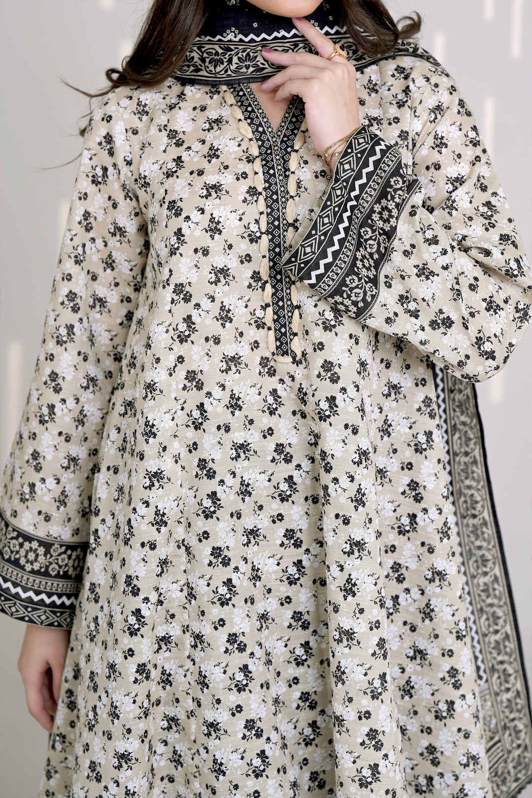 Narmin by Narkin's Unstitched Printed Khaddar 3 Piece Suit NN26UK NUWKDP-3172 - Casual Collection