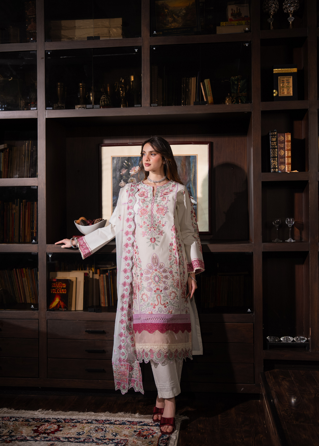 Aria By Meerak RTW Embroidered Lawn 3 Piece Suit AUREMYST Festive Collection
