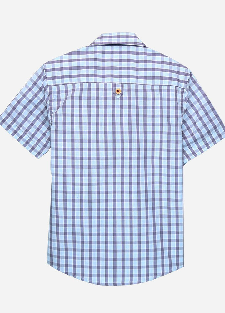 Brumano Cotton Casual Shirts for Boys -   Light Purple Half Sleeve Casual Shirt - Junior