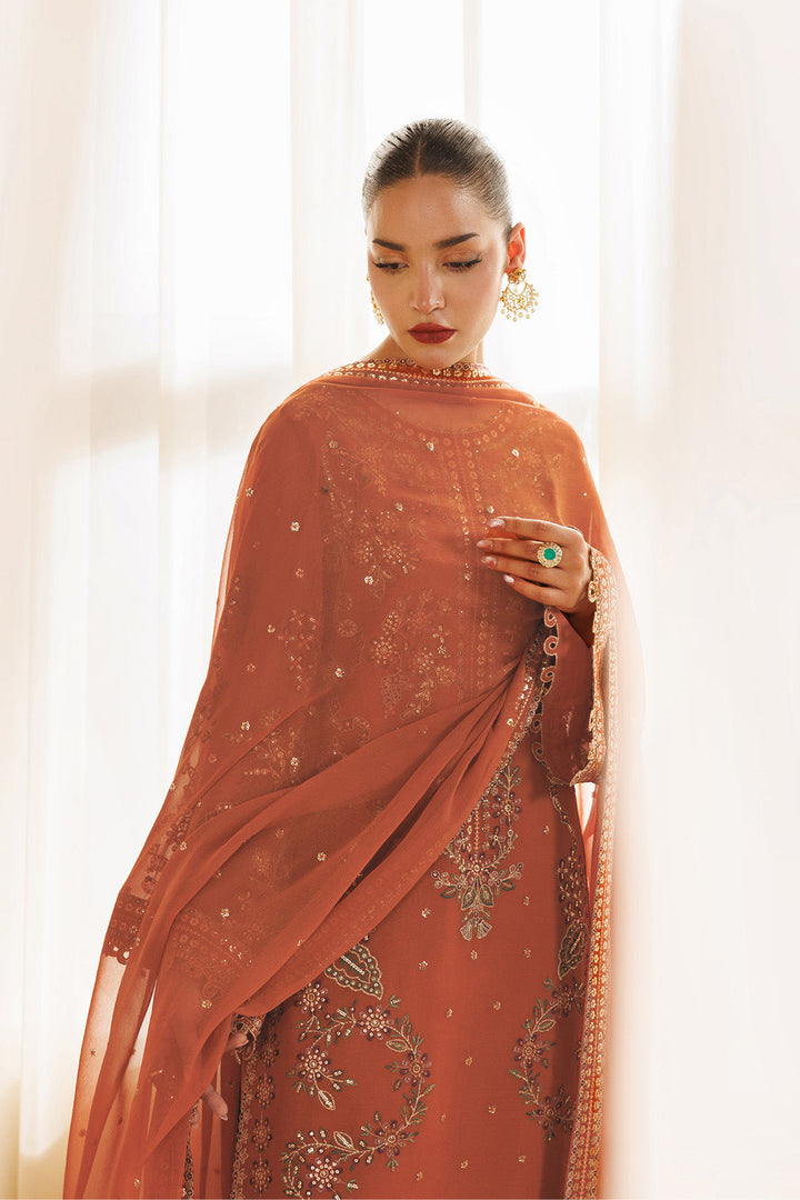 Sireine by Alizeh Fashion Unstitched Embroidered Chiffon 3 Piece Suit AF26UCS AF-CH-2298-GLIMMER - Festive Collection