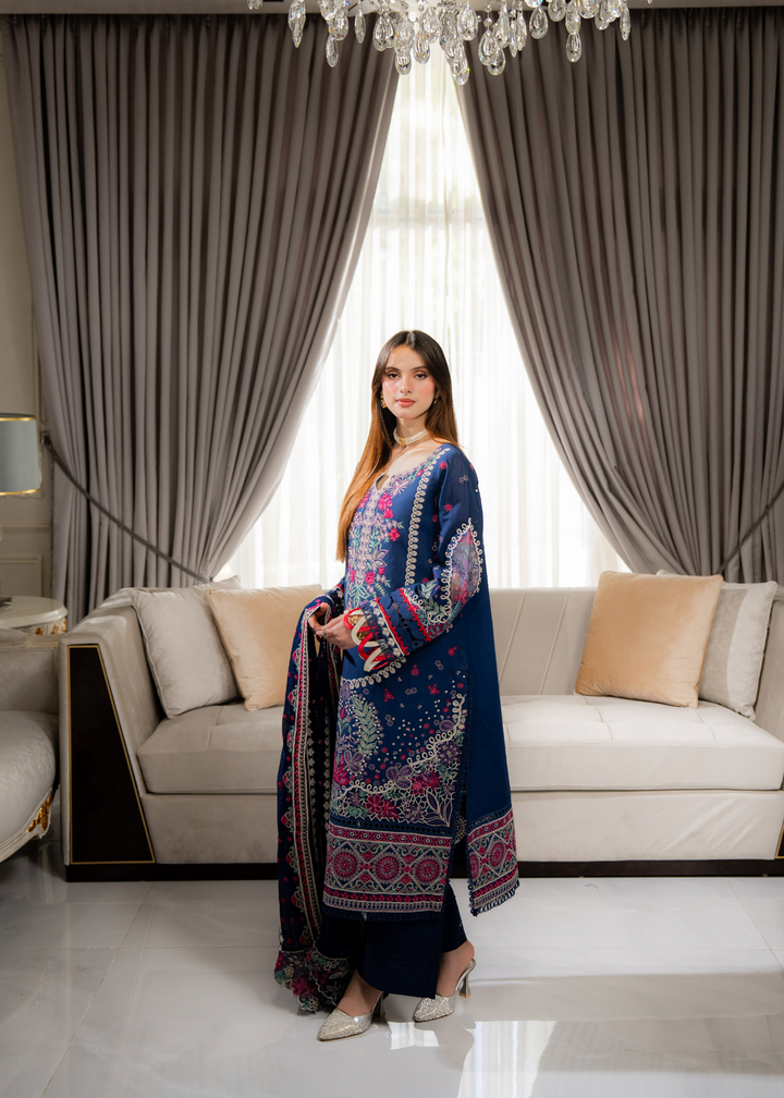 Aria By Meerak RTW Embroidered Lawn 3 Piece Suit Niva Festive Collection