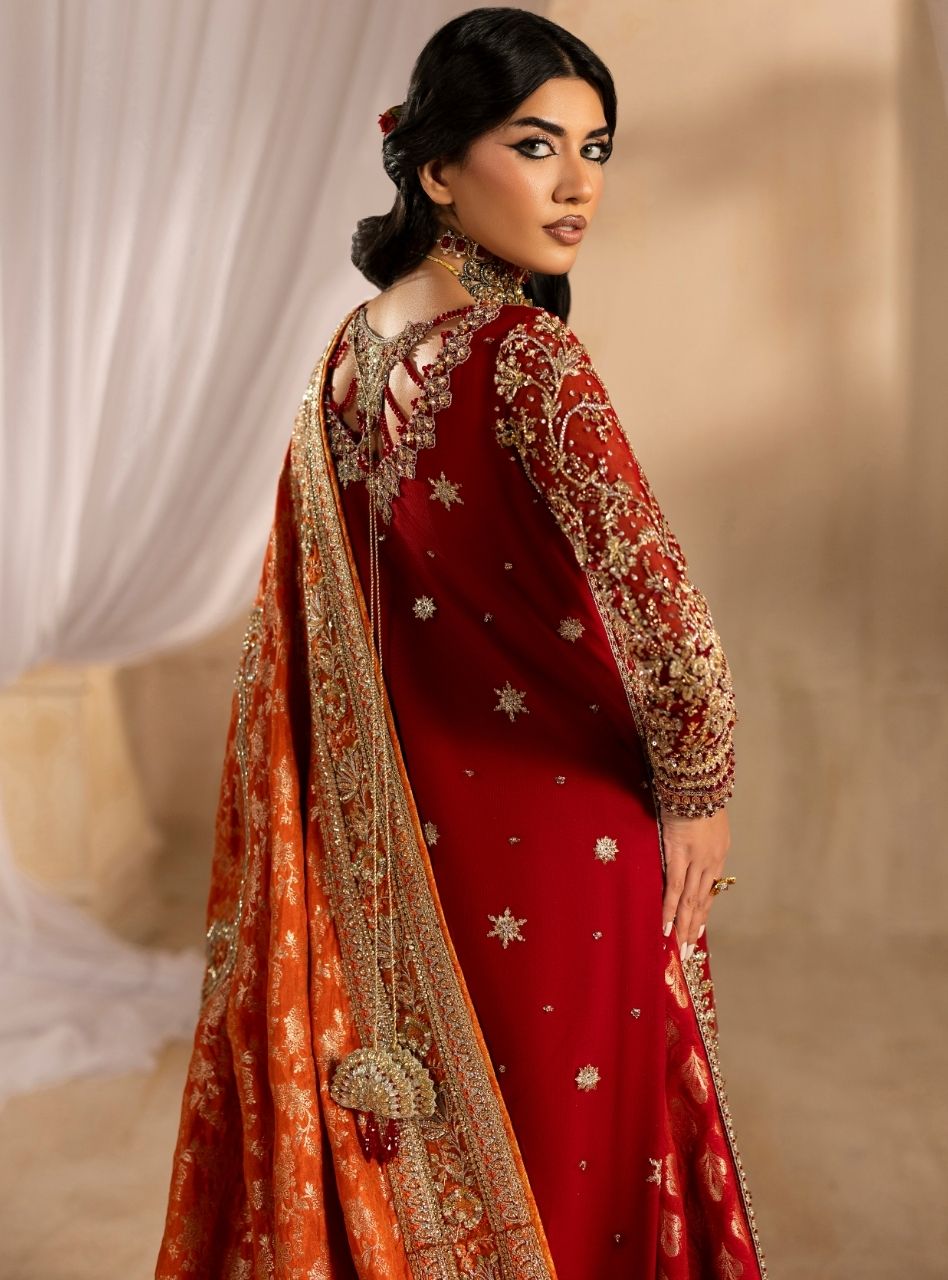 Tehwaar by Anayra Amal RTW Embroidered Net 4 Piece Suit Dilkash Wedding Collection