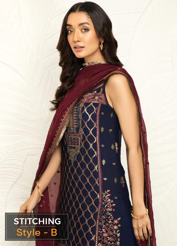 Mehakmah by Zarif Embroidered  Suits Unstitched 3 Piece ZM 01 HOORIYA - Luxury Collection