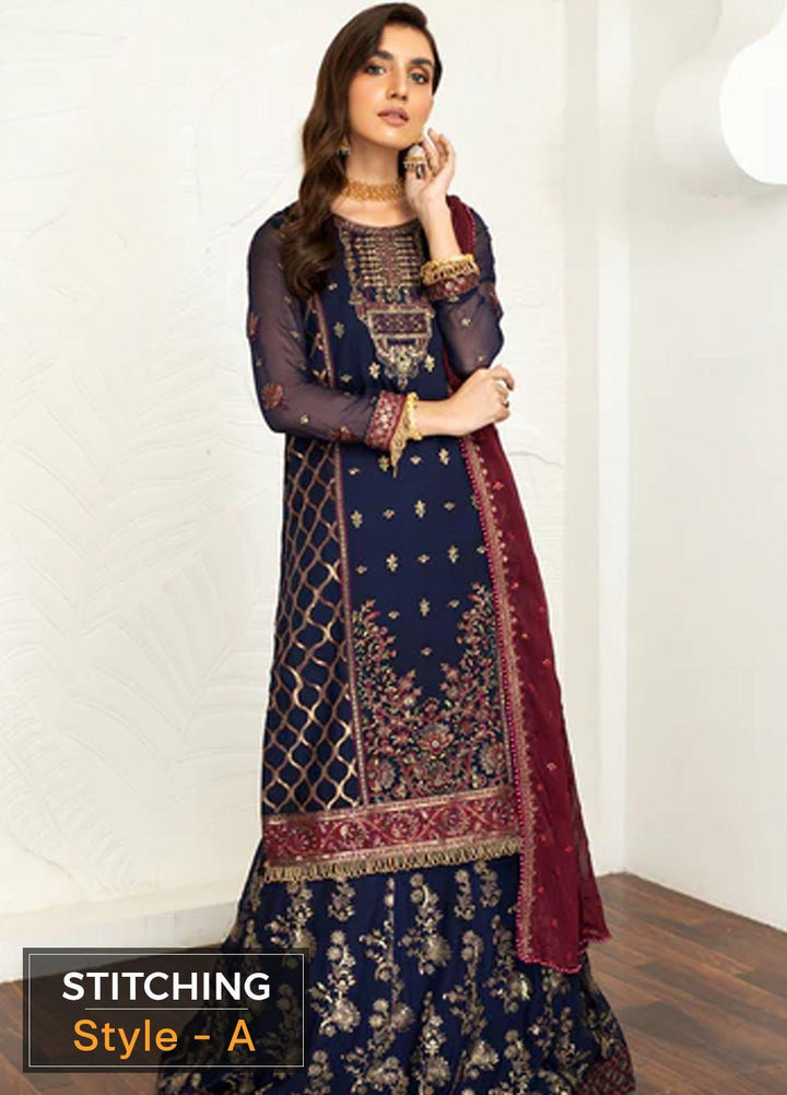 Mehakmah by Zarif Embroidered  Suits Unstitched 3 Piece ZM 01 HOORIYA - Luxury Collection