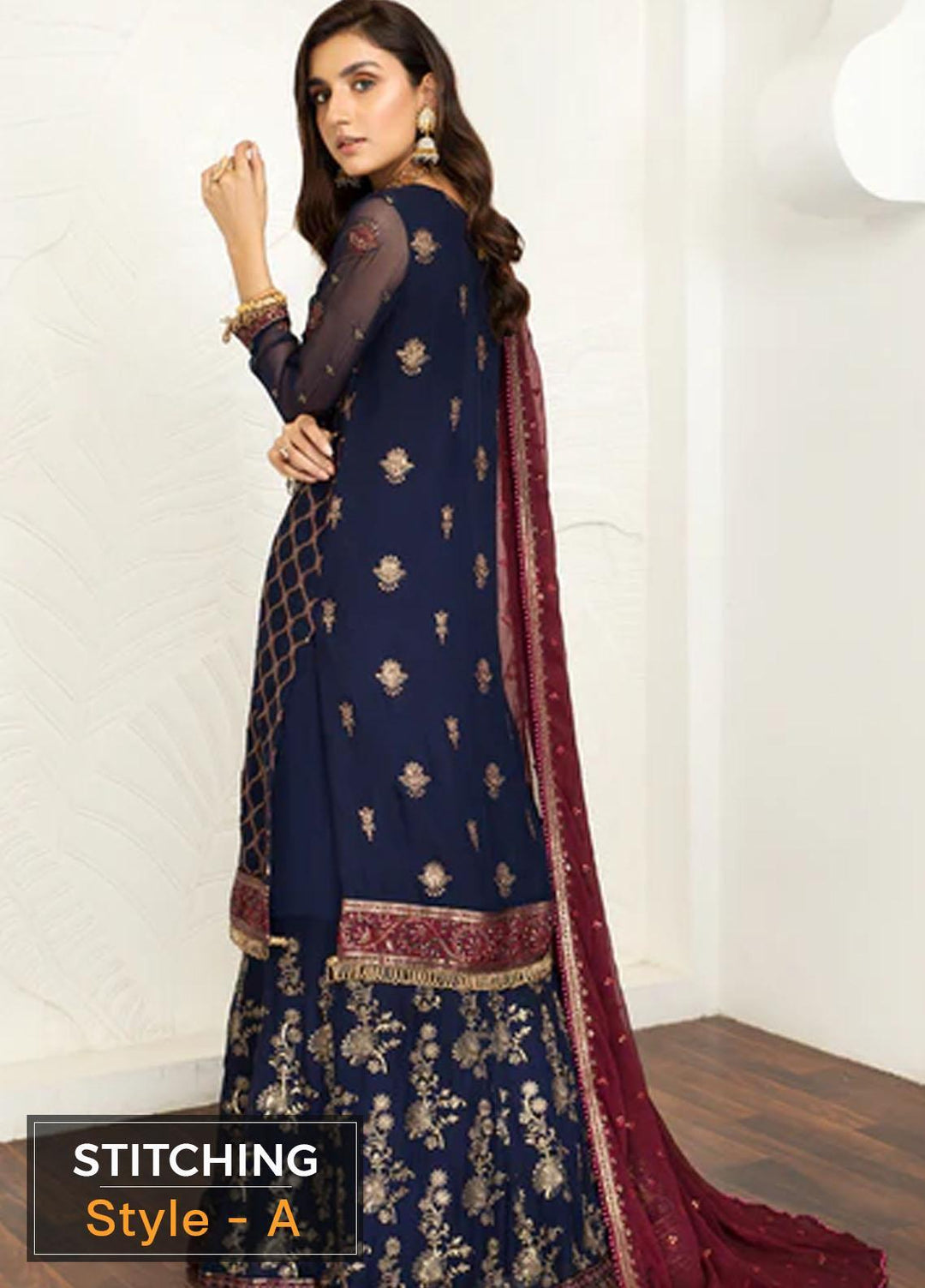 Mehakmah by Zarif Embroidered  Suits Unstitched 3 Piece ZM 01 HOORIYA - Luxury Collection