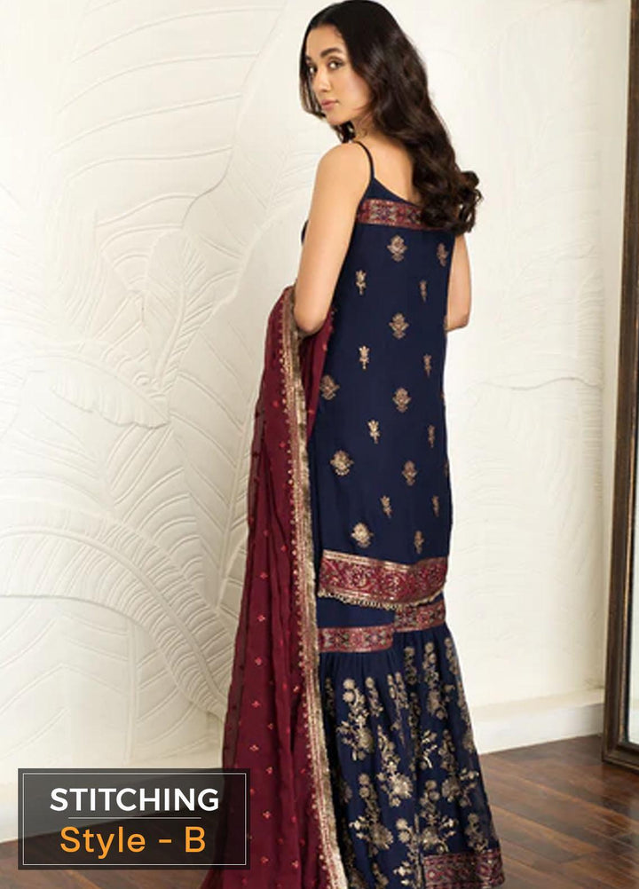 Mehakmah by Zarif Embroidered  Suits Unstitched 3 Piece ZM 01 HOORIYA - Luxury Collection