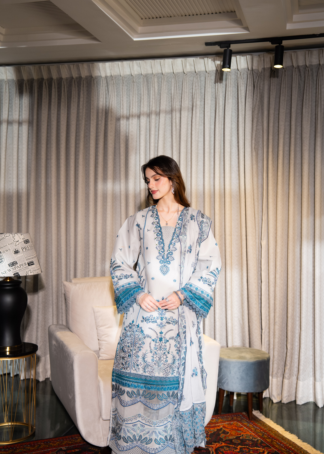 Aria By Meerak RTW Embroidered Lawn 3 Piece Suit RAAHA Festive Collection