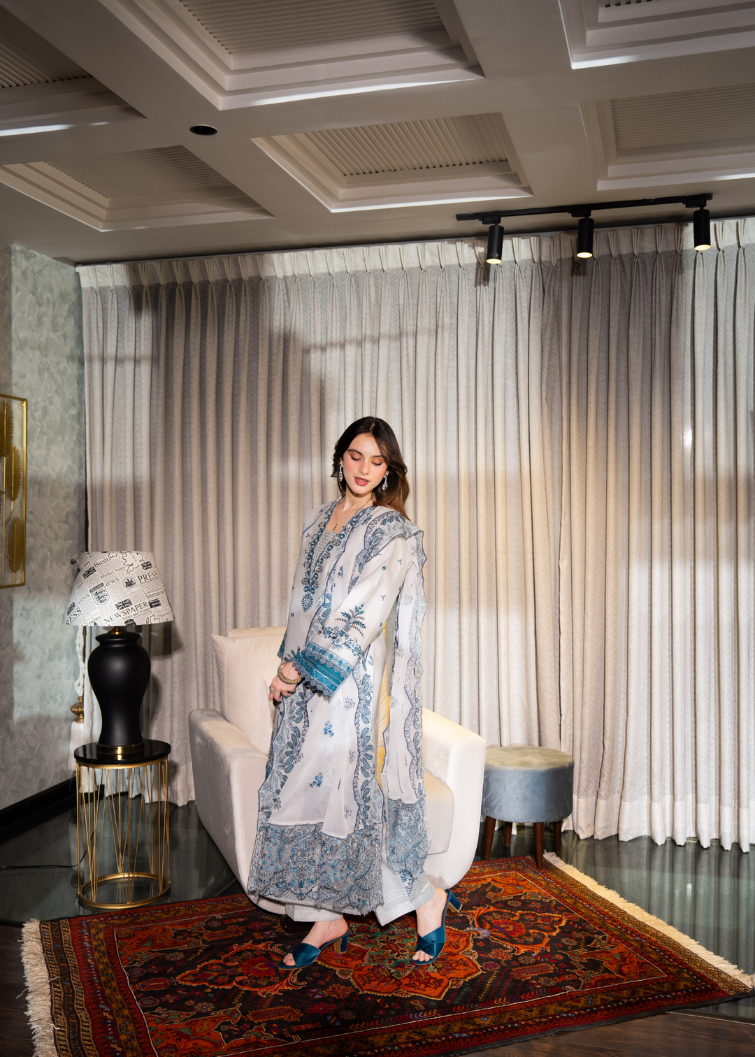 Aria By Meerak RTW Embroidered Lawn 3 Piece Suit RAAHA Festive Collection