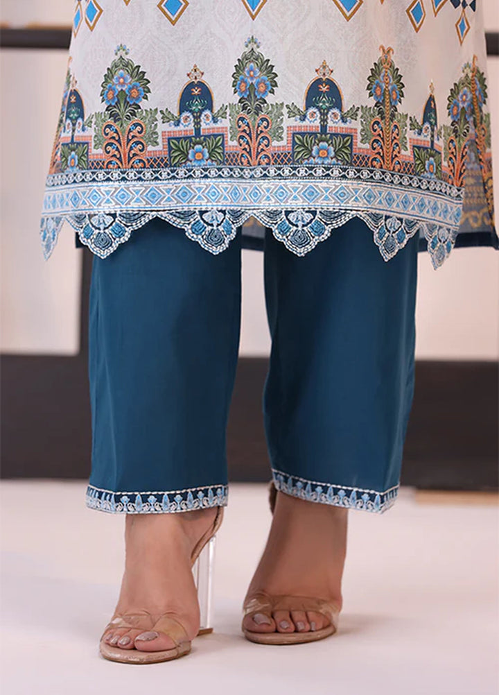 La Elise Women Unstitched Embroidered Lawn 3 Piece Suit 0001205 Kaia - Festive Collection