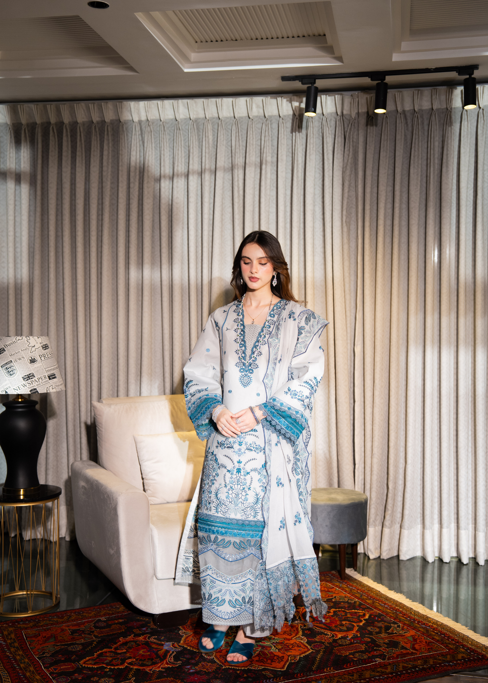 Aria By Meerak RTW Embroidered Lawn 3 Piece Suit RAAHA Festive Collection