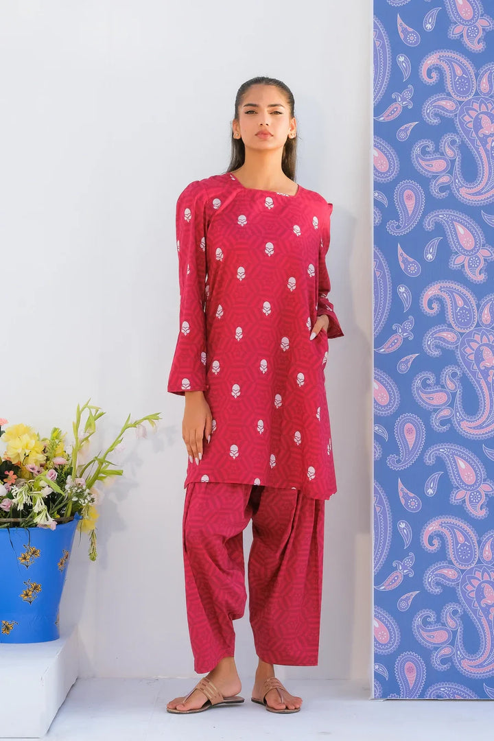 Dhaga Women Pret Printed 2 Piece Lawn Matching Separate FW24DSP0024 - Summer Collection