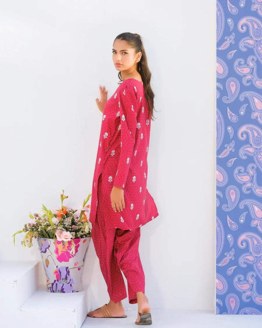 Dhaga Women Pret Printed 2 Piece Lawn Matching Separate FW24DSP0024 - Summer Collection