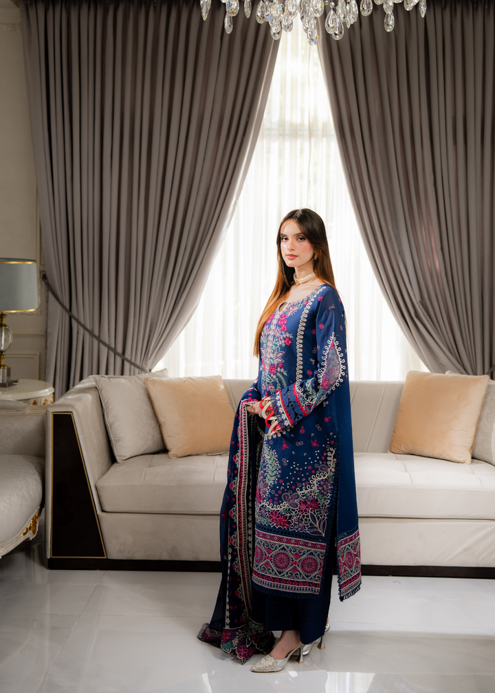 Aria By Meerak RTW Embroidered Lawn 3 Piece Suit Niva Festive Collection
