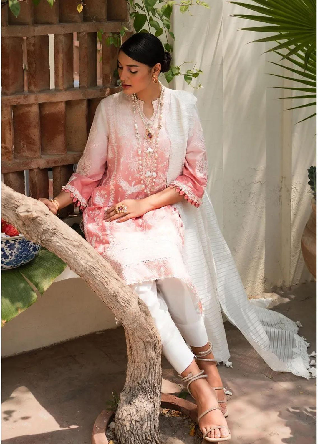 Muzlin By Sana Safinaz Embroidered Lawn Suits Unstitched 3 Piece SS23MZ 8B - Summer Collection