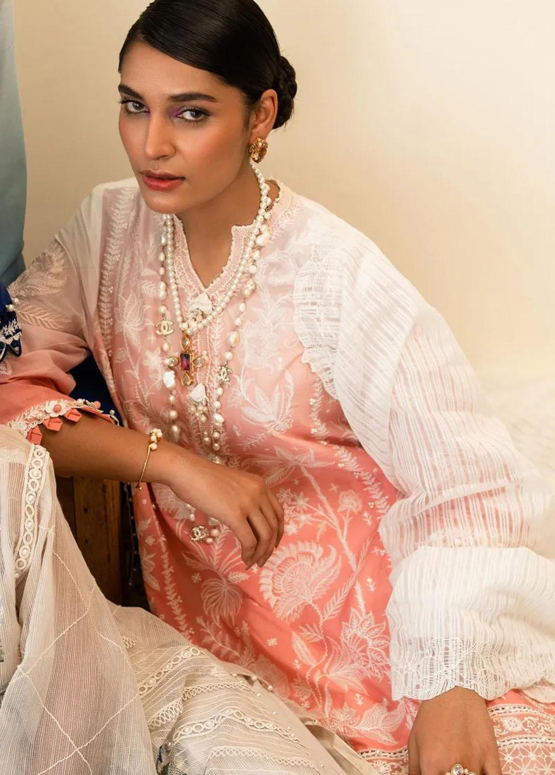 Muzlin By Sana Safinaz Embroidered Lawn Suits Unstitched 3 Piece SS23MZ 8B - Summer Collection