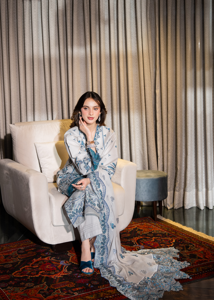 Aria By Meerak RTW Embroidered Lawn 3 Piece Suit RAAHA Festive Collection