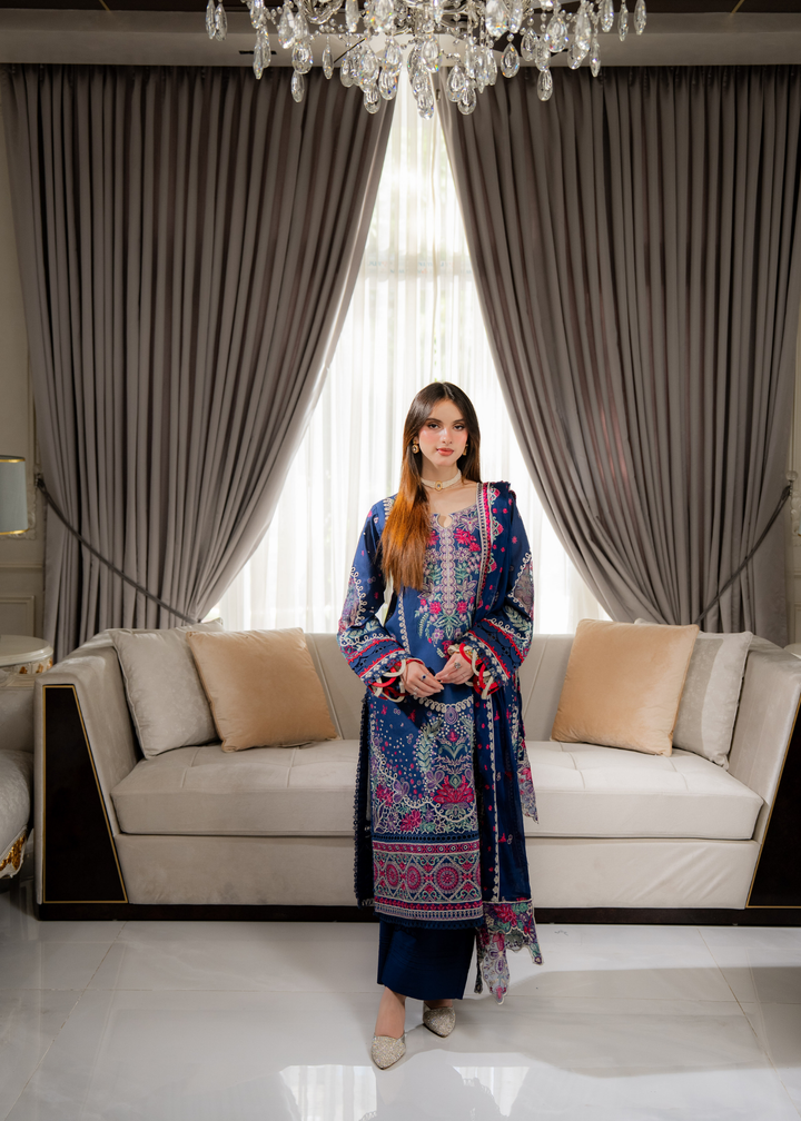 Aria By Meerak RTW Embroidered Lawn 3 Piece Suit Niva Festive Collection