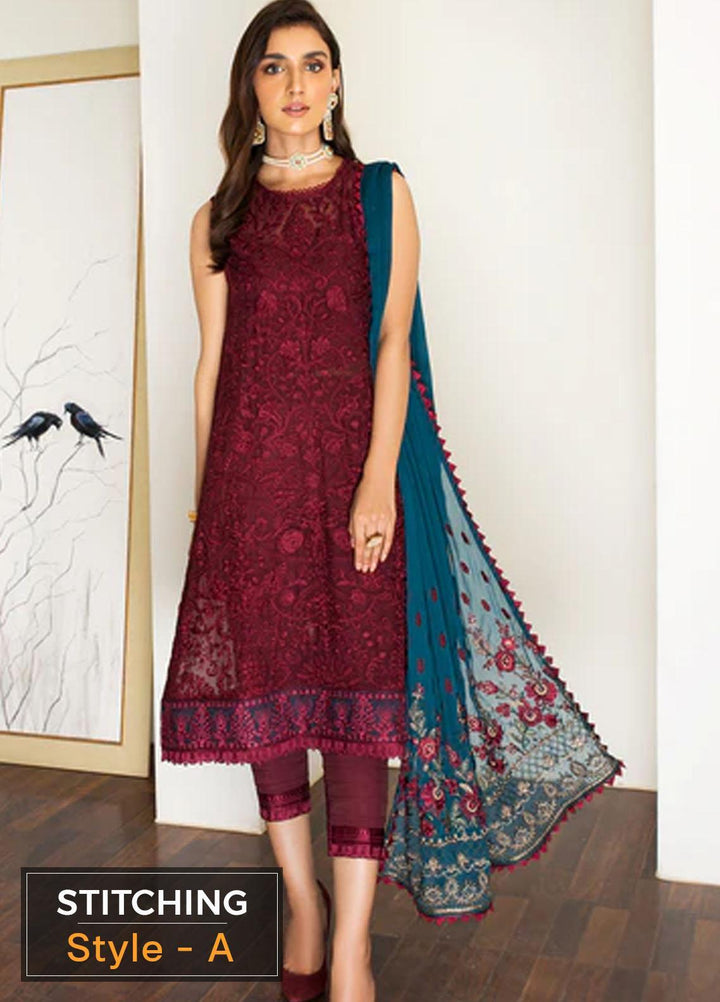 Mehakmah by Zarif Embroidered  Suits Unstitched 3 Piece ZM 03 BAANO - Luxury Collection