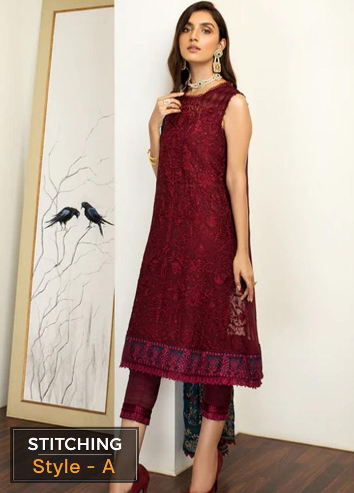 Mehakmah by Zarif Embroidered  Suits Unstitched 3 Piece ZM 03 BAANO - Luxury Collection