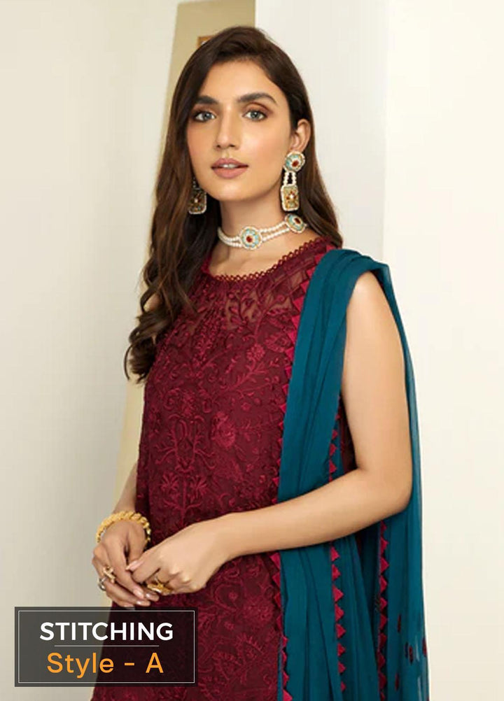 Mehakmah by Zarif Embroidered  Suits Unstitched 3 Piece ZM 03 BAANO - Luxury Collection