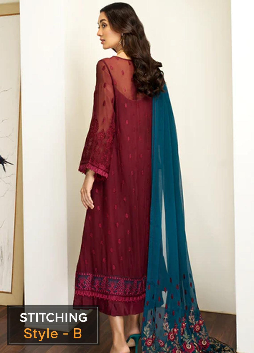 Mehakmah by Zarif Embroidered  Suits Unstitched 3 Piece ZM 03 BAANO - Luxury Collection