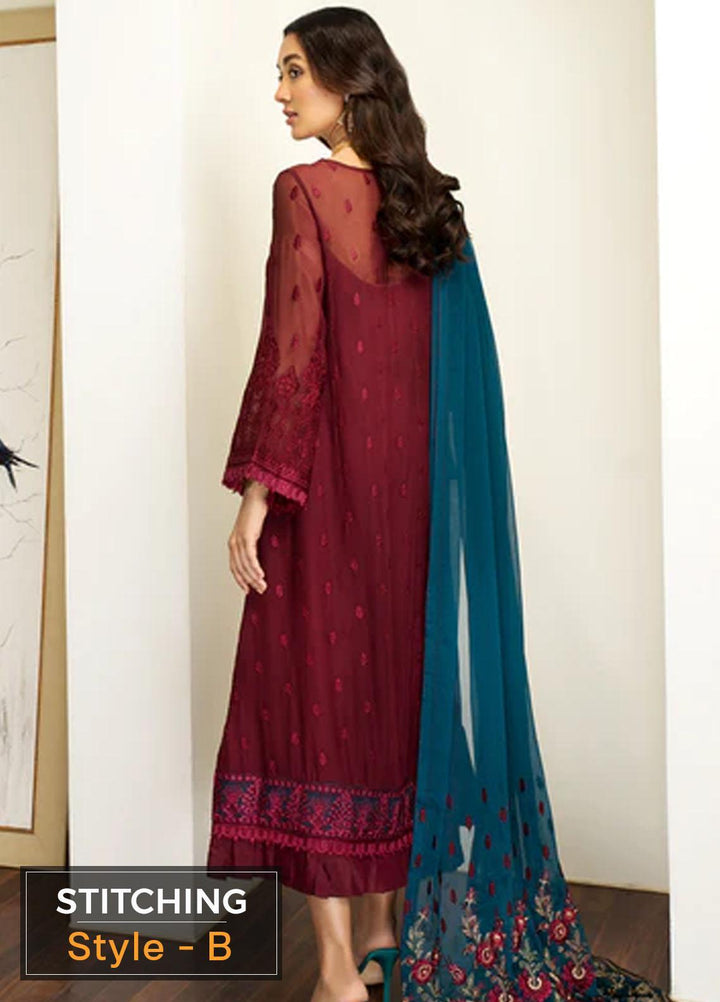 Mehakmah by Zarif Embroidered  Suits Unstitched 3 Piece ZM 03 BAANO - Luxury Collection