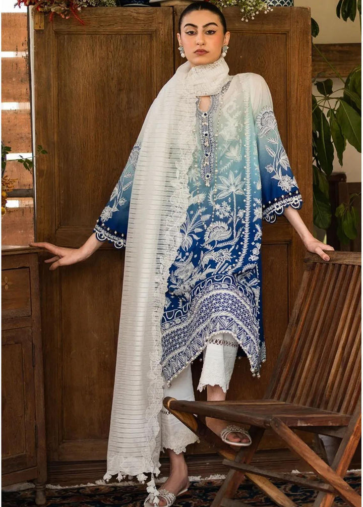 Muzlin By Sana Safinaz Embroidered Lawn Suits Unstitched 3 Piece SS23MZ 8A - Summer Collection