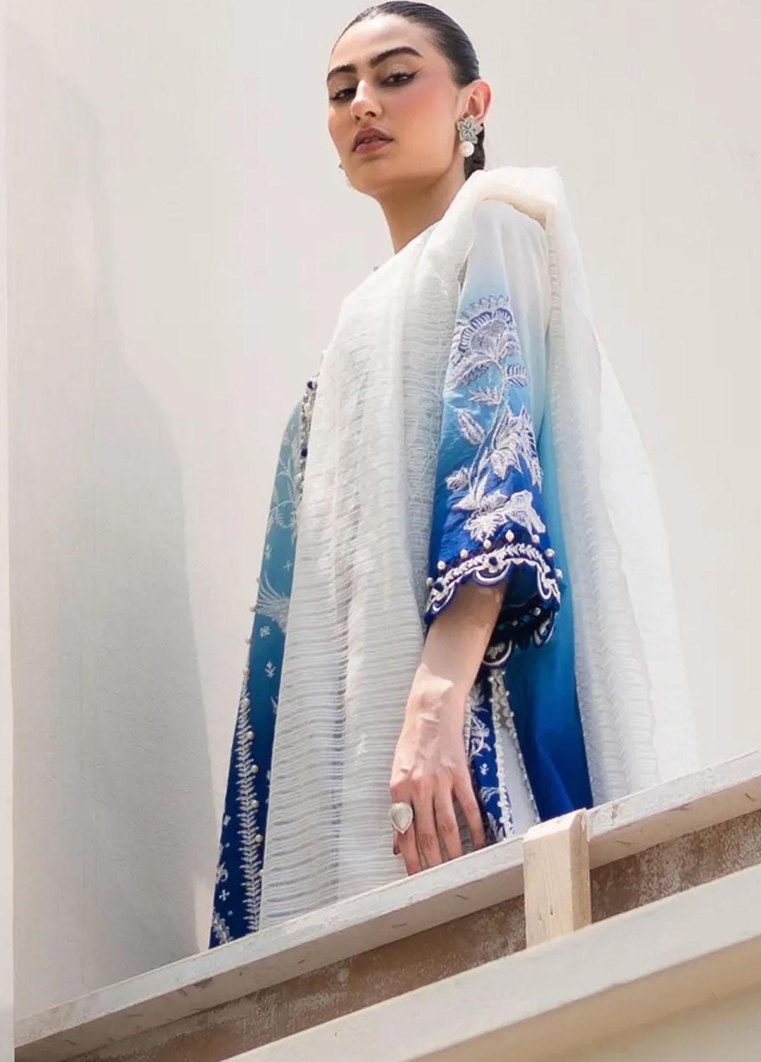 Muzlin By Sana Safinaz Embroidered Lawn Suits Unstitched 3 Piece SS23MZ 8A - Summer Collection