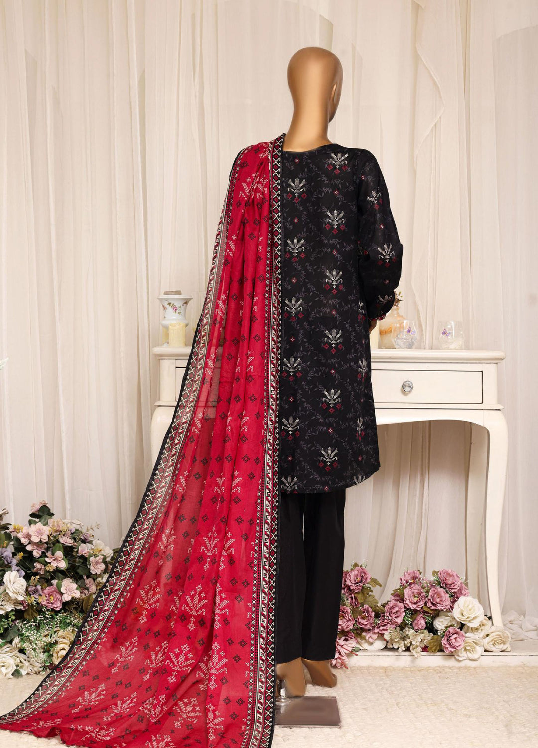 HZ Textiles RTW Printed Lawn 3 Piece Suit HZ26PPL LPT-3P-2607 - Casual Collection
