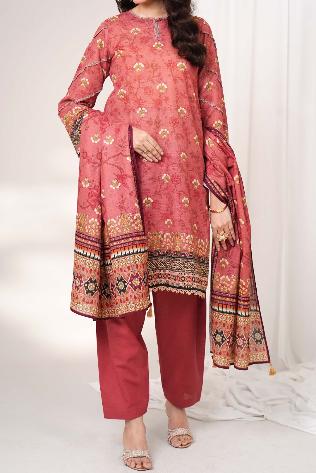 Narmin by Narkin's Unstitched Printed Khaddar 3 Piece Suit NN26UK NUWKDP-3190 - Casual Collection