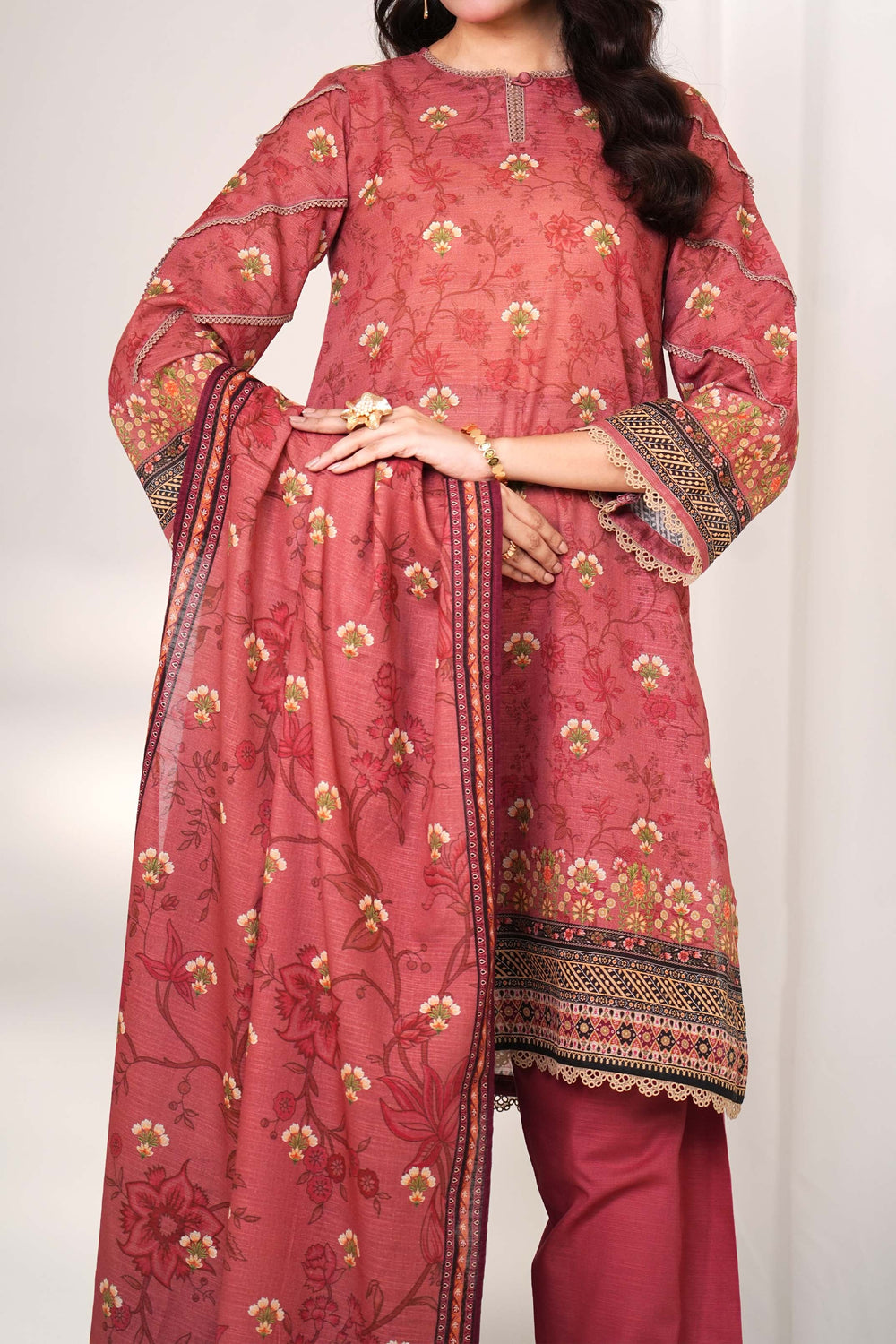 Narmin by Narkin's Unstitched Printed Khaddar 3 Piece Suit NN26UK NUWKDP-3190 - Casual Collection
