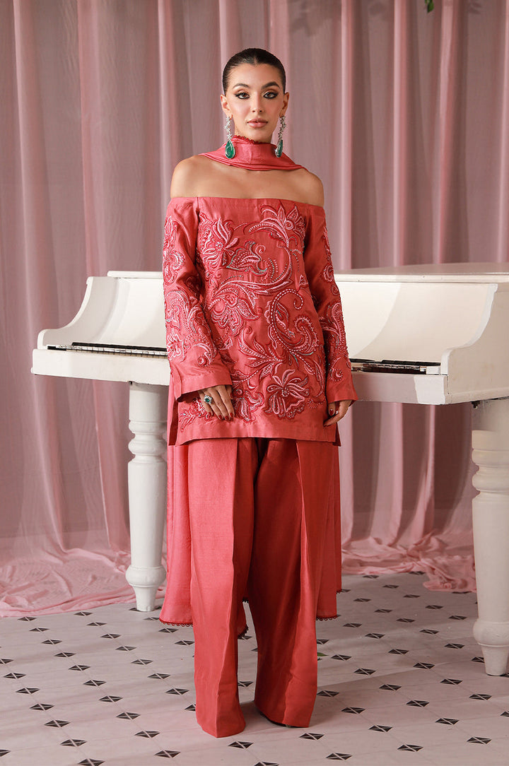 Sera From Nizka By Nida Rehan RTW Embroidered Organza 2 Piece Suit Corin - Festive Collection