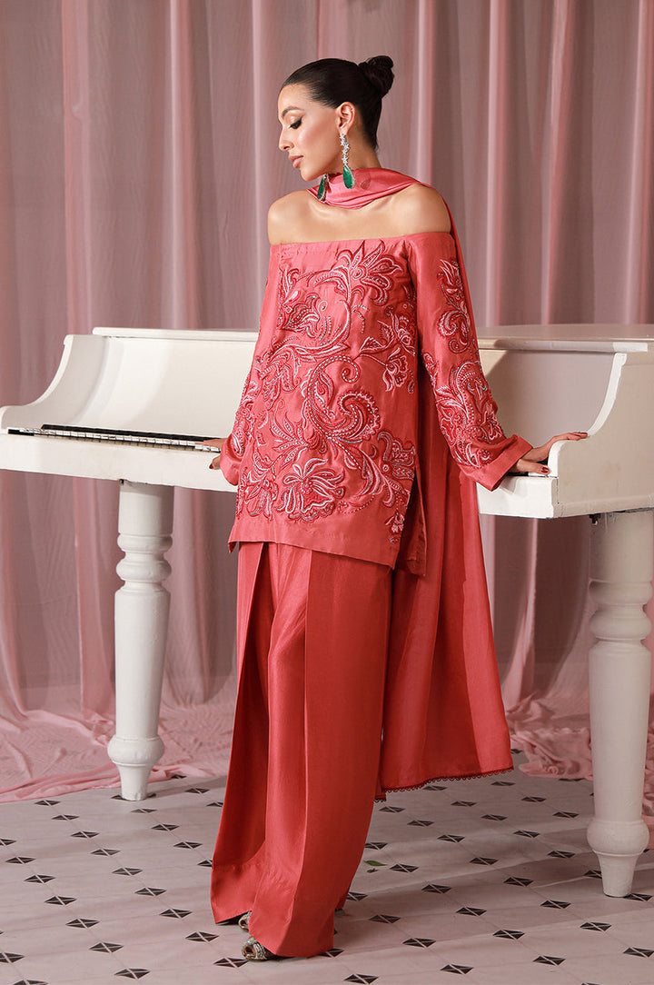 Sera From Nizka By Nida Rehan RTW Embroidered Organza 2 Piece Suit Corin - Festive Collection