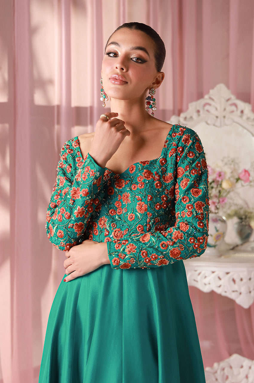 Sera From Nizka By Nida Rehan RTW Embroidered Organza 3 Piece Suit Aurel - Festive Collection