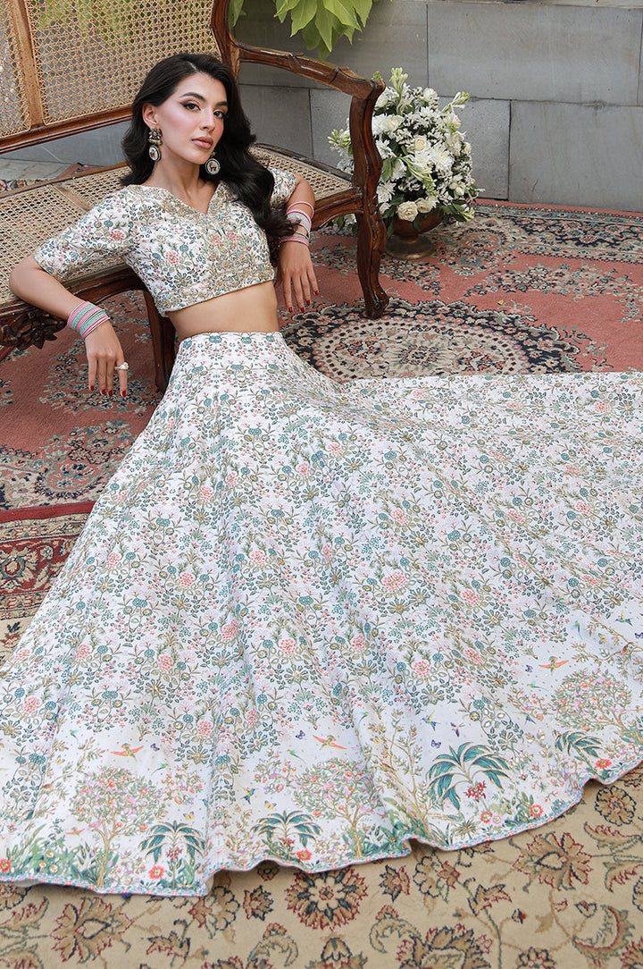 Erina From Nizka By Nida Rehan RTW Hand work Pure Raw Silk 3 Piece Suit Arlena - Festive Collection
