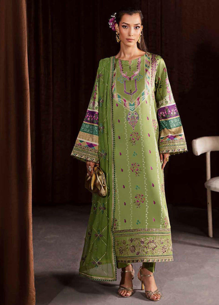 The Silk by Nureh Embroidered Silk Suits Unstitched 3 Piece NU25SU S-26 - Festive Collection