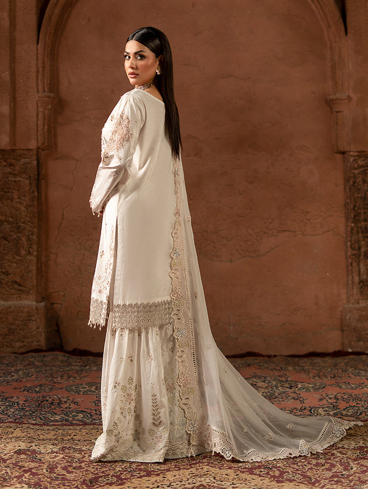 Zebtan Women Unstitched Embroidered Raw Silk 3 Piece Suit ZQ-06 Festive Collection