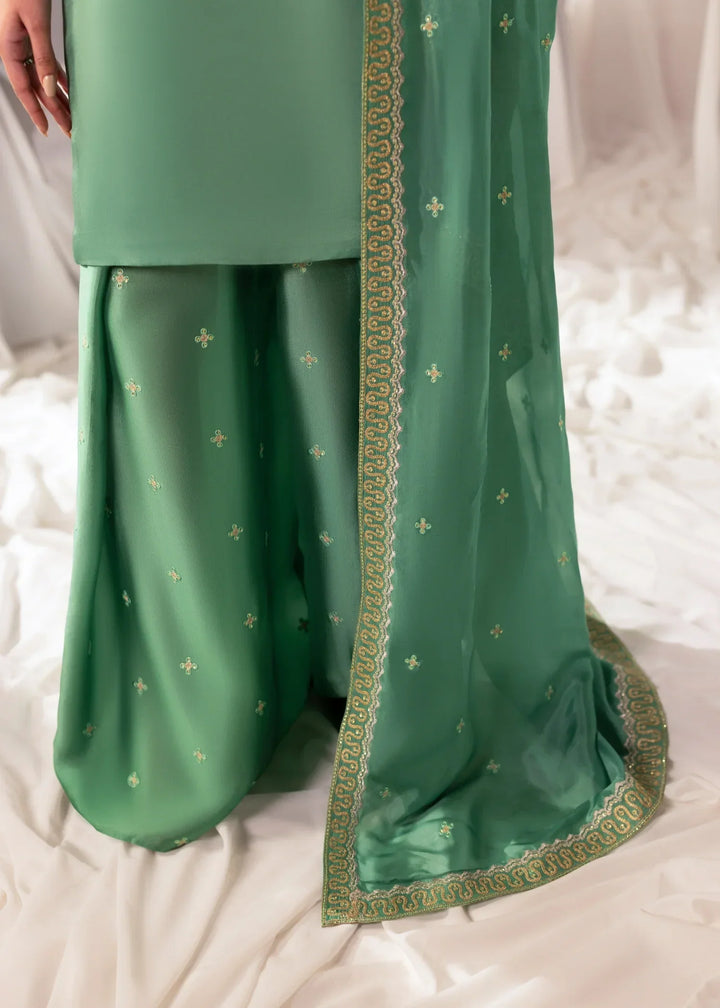 Celeste by Jamni RTW Embroidered Sheesha Silk 3 Piece Suit MEADOW Festive Collection