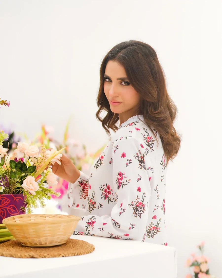 Dhaga Women Pret Printed 2 Piece Lawn Matching Separate FW24DSP0026 - Summer Collection