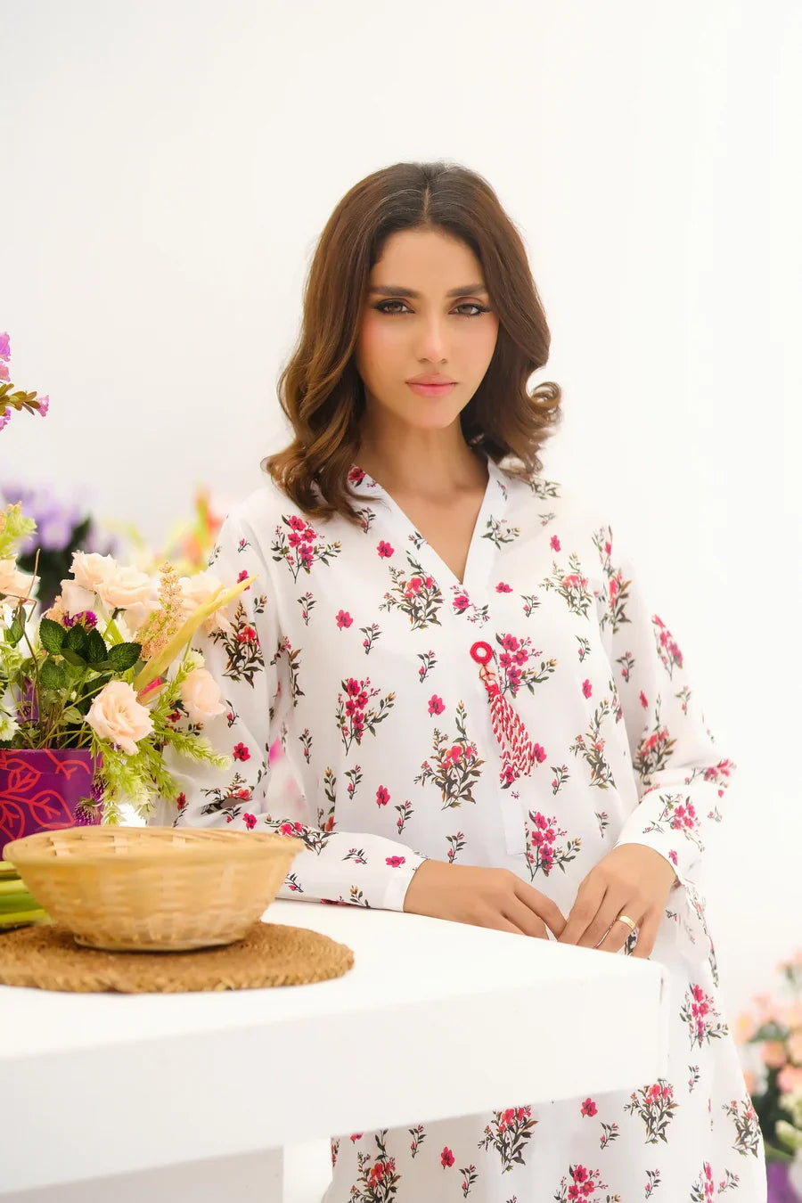 Dhaga Women Pret Printed 2 Piece Lawn Matching Separate FW24DSP0026 - Summer Collection