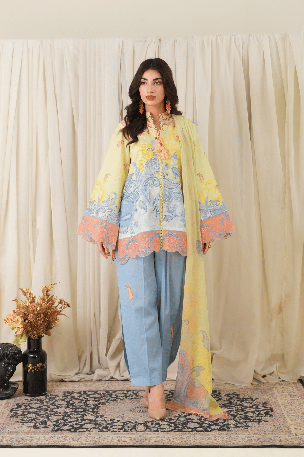 Zara e Jahan by Huma Gul RTW Printed Lawn 3 Piece Suit HG-906 Eid Collection