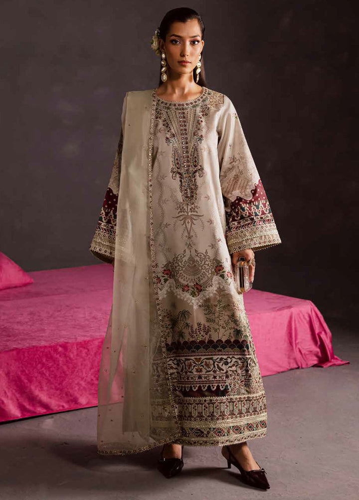 The Silk by Nureh Embroidered Silk Suits Unstitched 3 Piece NU25SU S-27 - Festive Collection