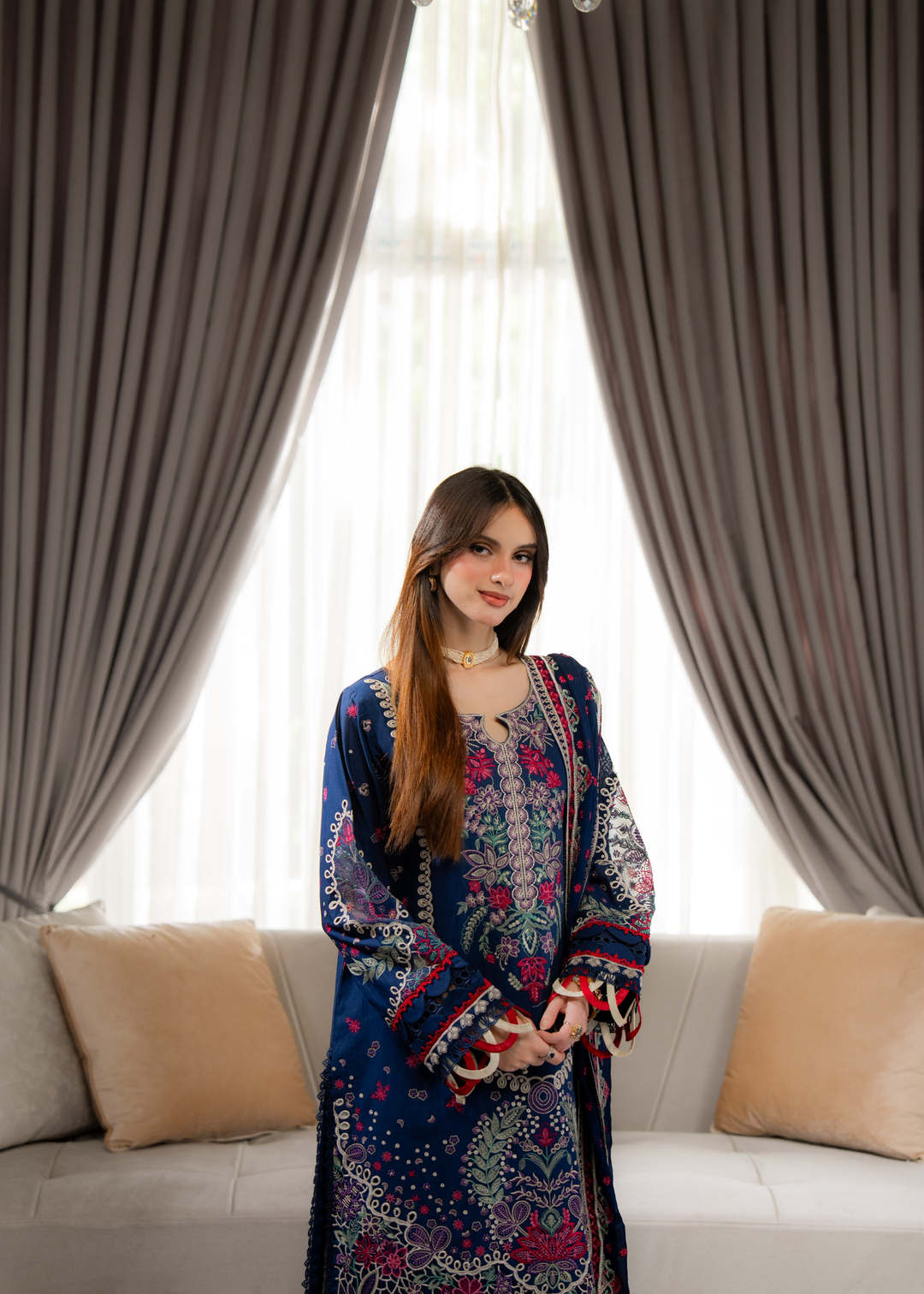 Aria By Meerak RTW Embroidered Lawn 3 Piece Suit Niva Festive Collection